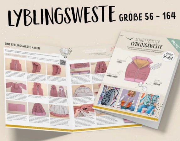 Lybstes - Lieblingsweste - Papierschnittmuster - 56 - 164